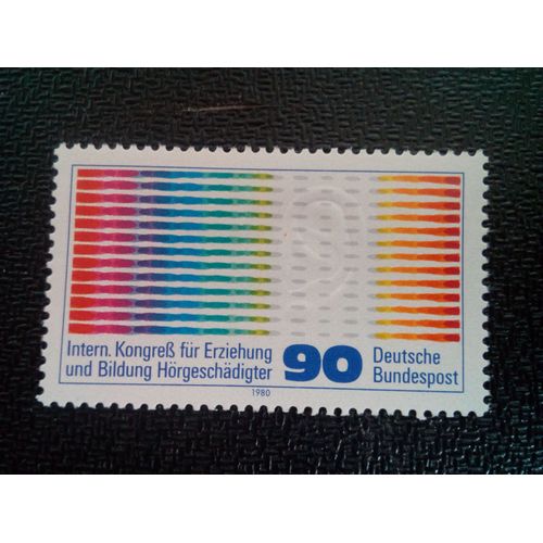 Timbre Allemagne / Rfa Yt 899 Congrès International Pour Les Malentendants, Hambourg 1980 ( 0031004 )