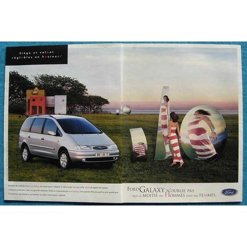 Publicité Papier - Voiture Ford Galaxy De 1998