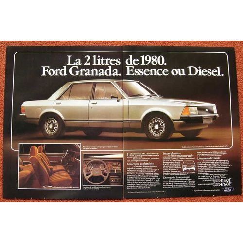 Publicité Papier - Voiture Ford Granada De 1980