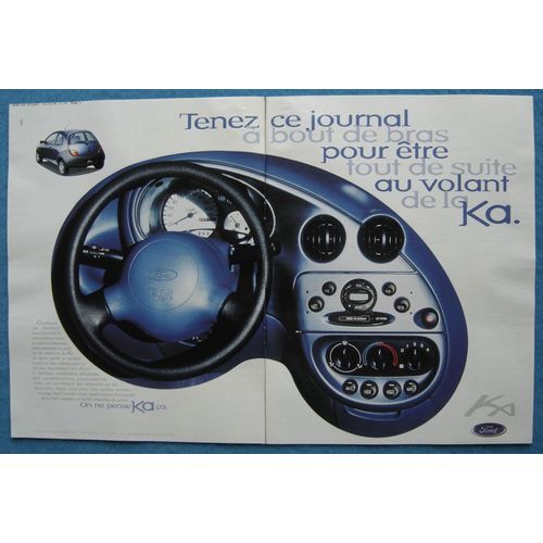 Publicité Papier - Voiture Ford Ka De 1996