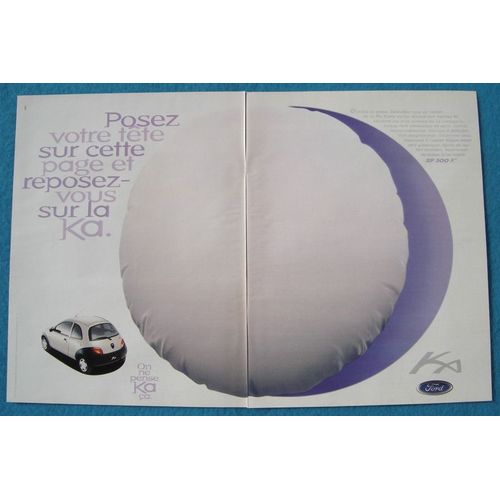 Publicité Papier - Voiture Ford Ka De 1997
