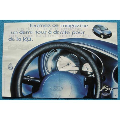 Publicité Papier - Voiture Ford Ka De 1997