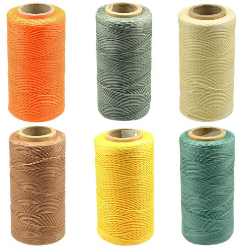 1 Rouleau 260m/853.02ft Artisanat Bricolage Couture Fil Ciré Cordon Pour Bagages Portefeuille Chaussures Fourrures Tapis Selles Toile Manteaux En Cuir