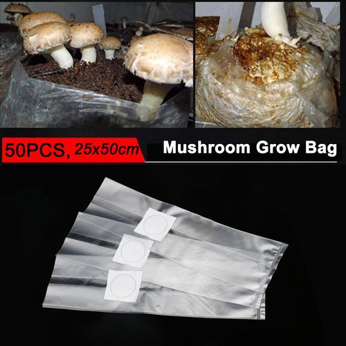 Behogar sacs pour la culture de champignons 0.2 sacs pour friture de champignons filtre respirant de microns sacs de culture de champignons comestibles de 6 Mil outil de plantation de jardin