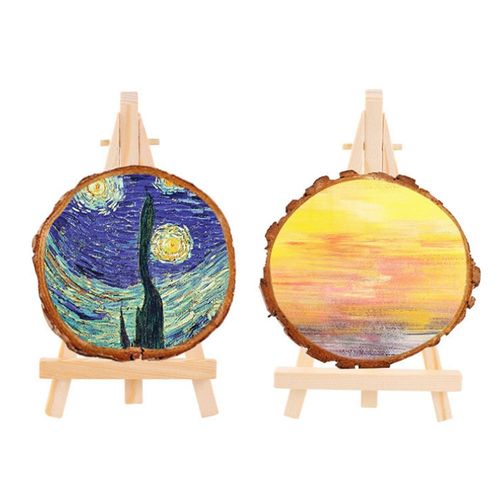 5 Pièces Portable Mini Chevalet En Bois Présentoir Trépied Pour Artiste Peinture Croquis Bricolage Arts Photo Cartes Affichage