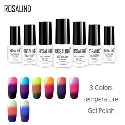 Rosalind 7 Ml Gel De Température Vernis À Ongles Pour Extension D'ongle Tremper L'ensemble De Vernis Gel Blanc Hybride Manucure Semi Permanente 