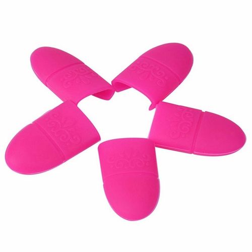 Monja Ongles Art Conseils Uv Gel Gomme Enveloppé Silicone Élastique Tremper Capuchon Pince Manucure Nettoyage Vernis Peut Être Réutilisé 