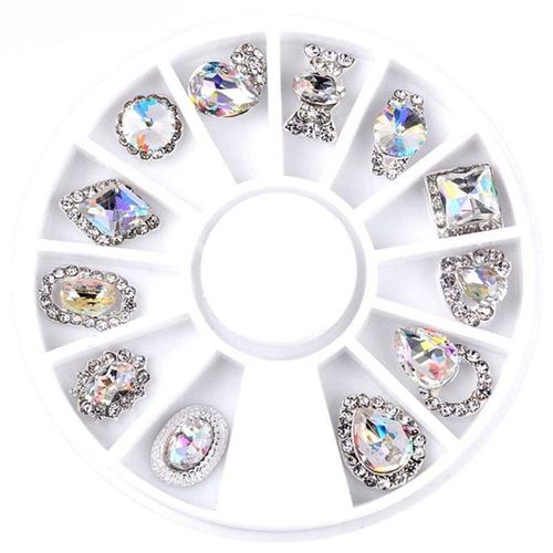 5.6cm Ongle Art Autocollant Pointe Décalcomanie 3d Paillettes Manucure Goujons Ongles Conseils Bricolage (F) 