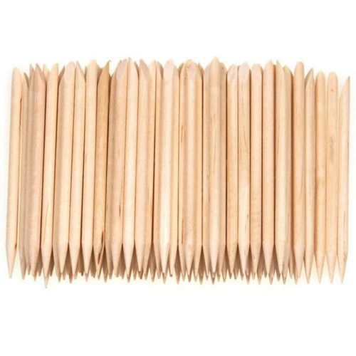 100 Pièces Nail Art Design Bois Bâton Cuticule Poussoir Dissolvant Manucure Soins 