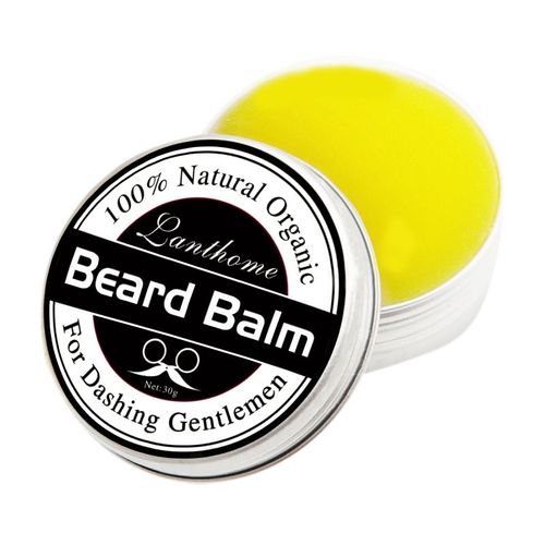 Lanthome Barbe Huile Et Baume Moustache Cire Barbe Toilettage Revitalisant Barbe Baume Pour Coiffer Hydratant Lissage Messieurs 