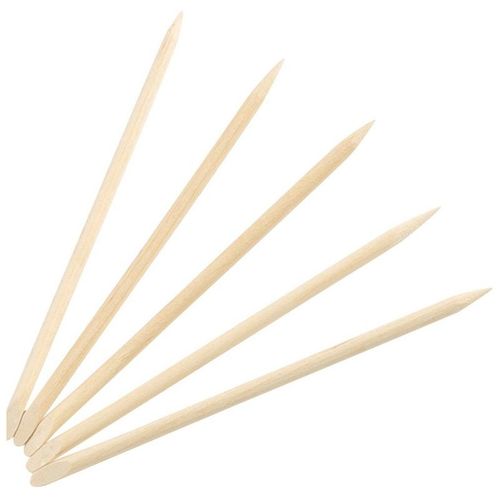 50 Pièces Bâtons En Bois Bidirectionnels Cuticule Poussoir Dissolvant Nail Art Manucure 