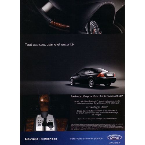Publicité Papier - Voiture Ford Mondeo De 2002