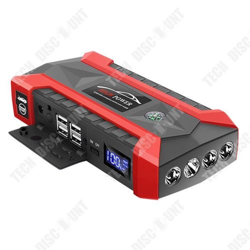 Td Booster Batterie Voiture Jump Starter Démarreur De Batterie De Voiture Portable Avec Charge Rapide Pinces De Sûreté Intelligentes