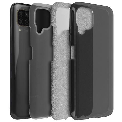 Coque Huawei P40 Lite Paillette Amovible Silicone Semi-Rigide Noir