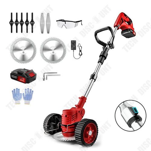 TD Débroussailleuse électrique rose débroussailleuse 21V débroussailleuse sans fil tondeuse gazon pelouse débroussailleuse batterie