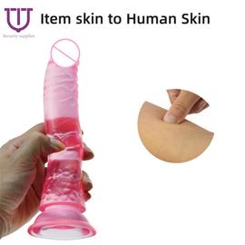 Énorme gode femme masturbateur porno gel souple simulation pénis femelle g spot orgasme jouet non vibrateur sex toy pénis produits sexuels~pink Rakuten