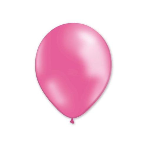 100 Ballons Roses Métallisés 29 Cm