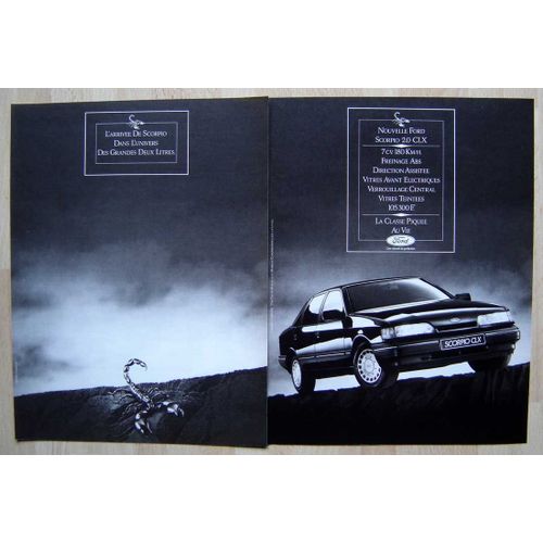 Publicité Papier - Voiture Ford Scorpio De 1987