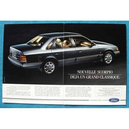 Publicité Papier - Voiture Ford Scorpio De 1990