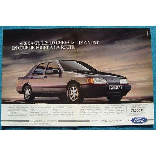 Publicité Papier - Voiture Ford Sierra G.T. De 1988