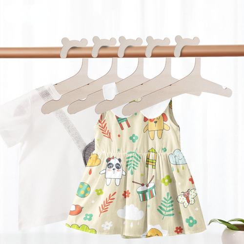 Cintre créatif en bois T1 pour vêtements de bébé, décoration de chambre de princesse, rangement pour enfants, cadeau pour filles, maison, crèche, 10 pièces, 5 pièces