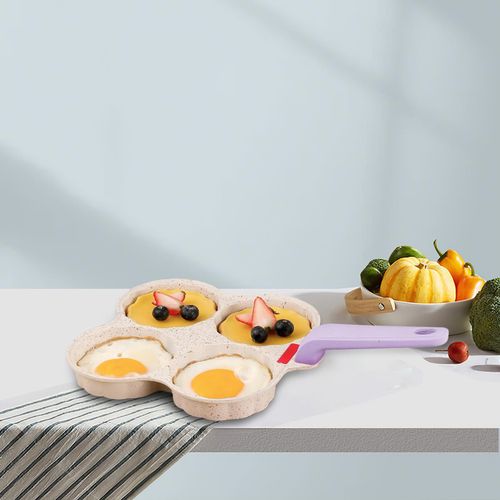 Poêle À Emoufs Frits, Cooker, Crêpière, Oeufs, Burgers, Fournitures De Cuisine, 4 Standardisation