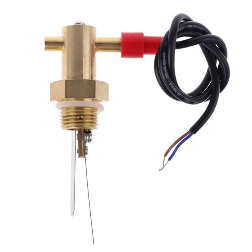 Interrupteur de débit d'eau pratique G1/2 \""DN15, contrôleur de débit de liquide 10W, capteur de débit du corps en laiton pour accessoires de pompe