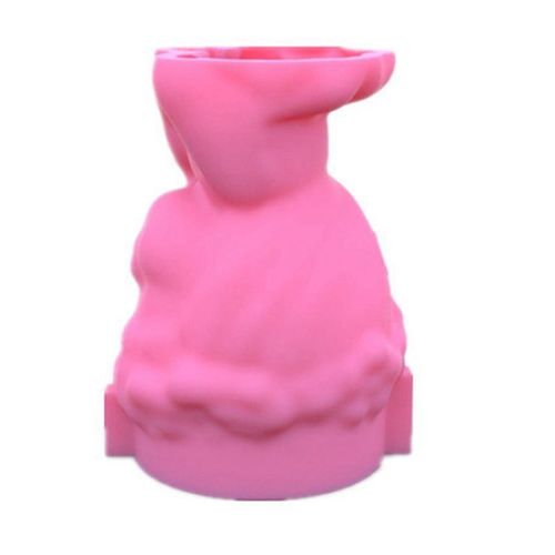 Moule En Silicone 3d Pour Pot De Fleur De Fille Mignonne, Artisanat Fait À La Main Bricolage, Bougie En Plâtre, Élection En Cristal, Moule En Résine Xy Ouvertement