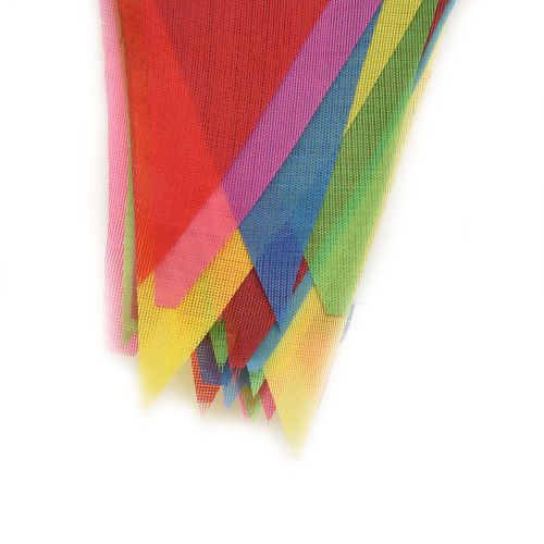 String Feel for Festival détectée ant, Birthday Party, Holiday Decoration, Polyester Ponduextrêmes, Colorful Triangle, 14*20cm, 50m
