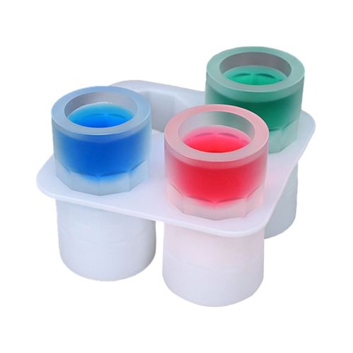 Moules À Glace En Silicone, Nouveauté, Pour Congélateur, Fait À La Main, Bouteille Ronde En Silicone Pour Artisanat, Glace En Verre