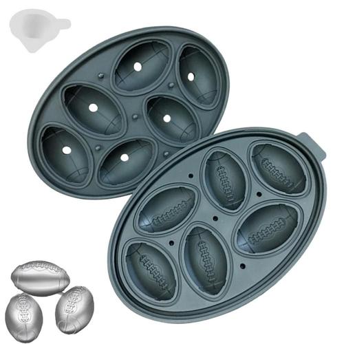 Machine À Glaçons En Silicone Réutilisable, Moule À Glaçons En Silicone, Sans Fuite, Sans Bpa, Forme Nar, Couvercle Et Entonnoir, 6 Cavités