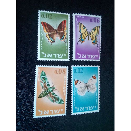 Timbre Israel Yt 300 A 303 Séries: Papillons D'israël 1965 ( 0041004 1 )