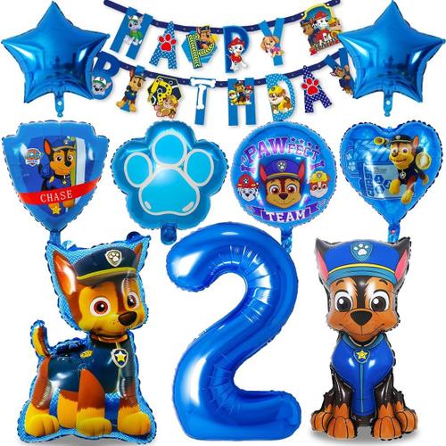 2 Ans Ballon Anniversaire 2 Ans, Decoration Anniversaire Pat Dog Patrouille, Ballon Joyeux Anniversaire, Deco Anniversaire 2 Ans Garçon, Ballon Bleu Numéro 2, Banderole Joyeux Anniversaire Pour