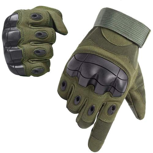 Vert Armée Vert Armée Vert Armée Gants Militaires Combat Tactiques Pour Hommes, Gants Sport Eté Pour Moto Motocross Scooter Cyclisme De Protection Anti-Coupe