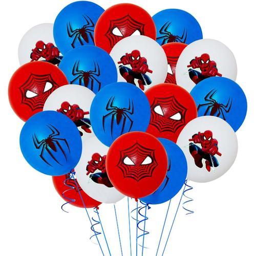 Spin Spider Man Lot De 30 Ballons En Latex Spider Man - Décoration D'anniversaire Spider Man (Spin)