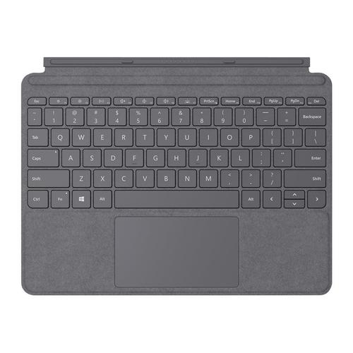 Microsoft Surface Go Type Cover - Clavier - avec trackpad, accéléromètre - rétroéclairé - Anglais - charbon de bois léger - commercial - pour Surface Go, Go 2
