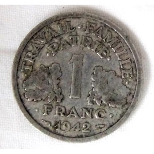 Pièce De 1 Franc 1942 - État Français