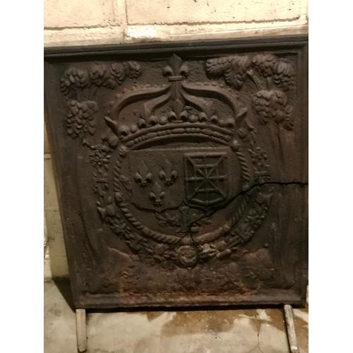 Plaque De Cheminee Fonte 17 Siecle