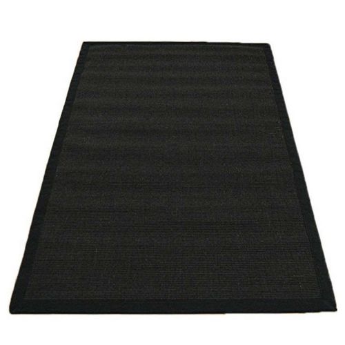 Tapis Sisal Et Coton Lindo 200x300 Cm Noir - Novatrend