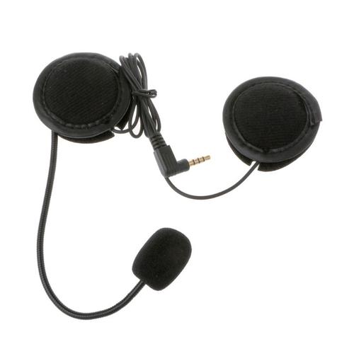 Microphone Haut-Parleur, Câble Souple, Accessoire Pour Casque De Moto, Interphone Bluetooth, Fonctionne Avec N'importe Quelle Prise 3.5mm