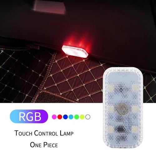 Lampe De Lecture À Capteur Tactile Led Pour Intérieur De Voiture, Éclairage De Nuit, Lumières D'attraction, Aste Par Usb, Lampe De Porte Automatique, Lampe De Coffre