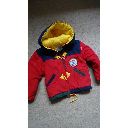 Doudoune Enfant 3 Ans Rouge-Marine-Vert-Jaune