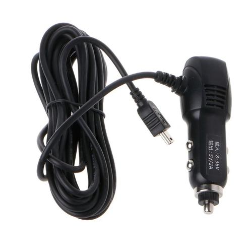 Adaptateur De Chargeur De Voiture | Mini/Micro, Port Usb 5v 2a, Pour Voiture Dvr Chargement De Véhicule, W/3.5m, Câble Livraison Directe, Nouveau