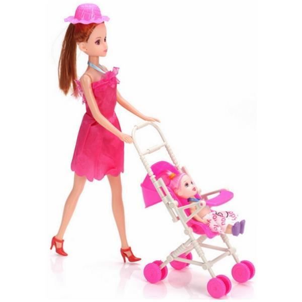 Poussette Bebe Pour Barbie Doll Assemblee Rakuten