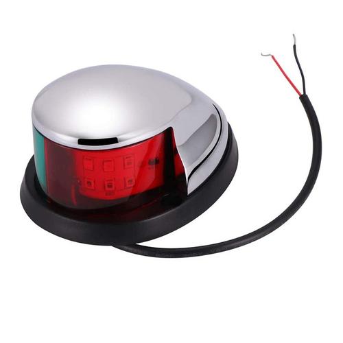 Feux De Navigation Led En Alliage De Zinc, Feux De Bateau Marin, Pontons Rouges Et Verts, Feux De Signalisation De Voile, 1pc, 12v