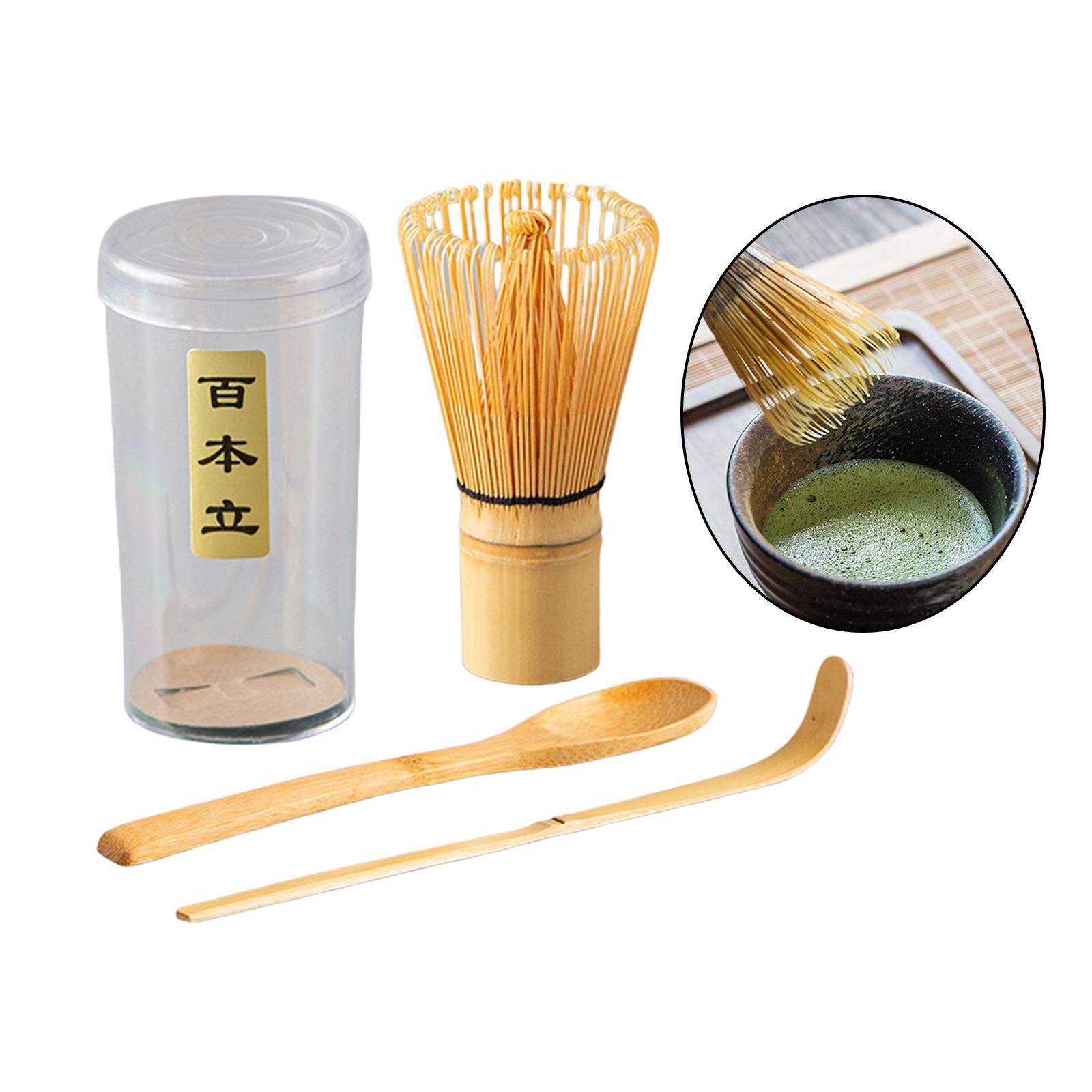 Ensemble De Matcha En Bambou Fait  La Main, Prparer Une Ta... - 2