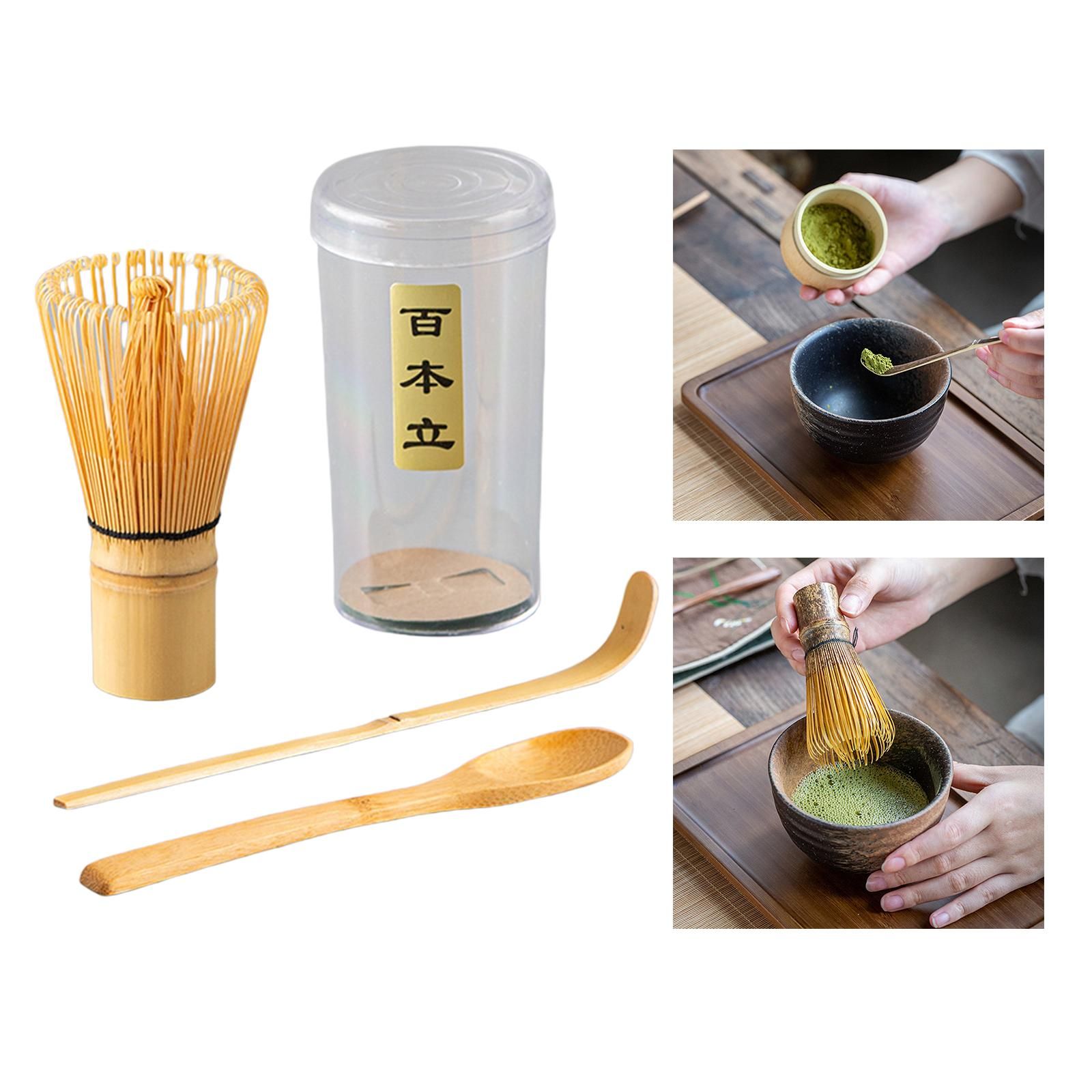 Ensemble De Matcha En Bambou Fait  La Main, Prparer Une Ta... - 3
