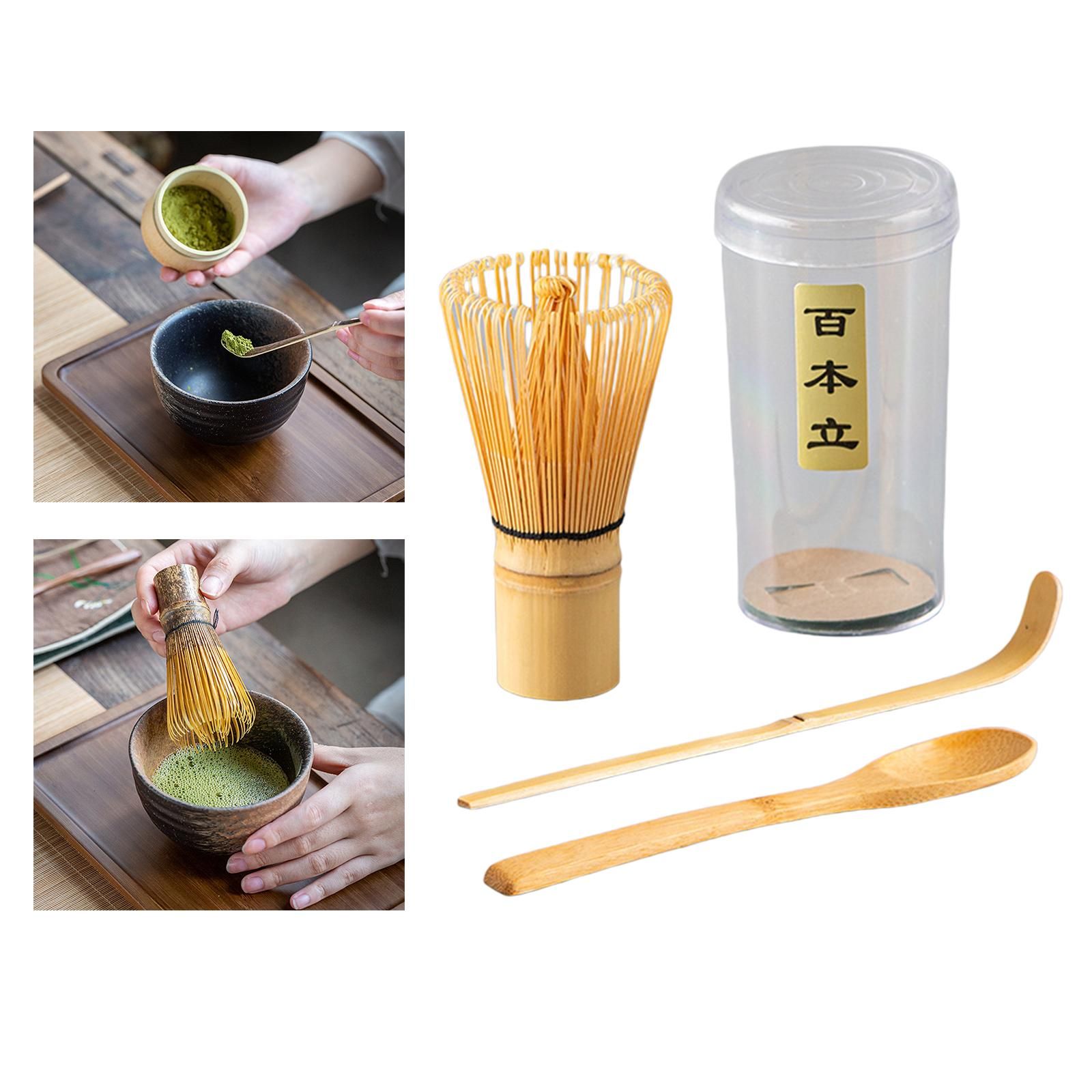 Ensemble De Matcha En Bambou Fait  La Main, Prparer Une Ta... - 4