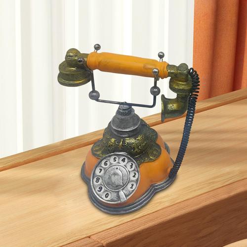 Décor de téléphone à cordon en résine, modèle de téléphone créatif décoratif pour bar, hôtel 73