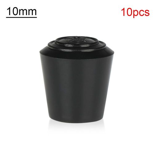Couvre-Pieds Coordonnants En Caoutchouc Pour Chaise De Table Ronde Noire, Accessoires De Meubles, 10 Pièces/Paquet